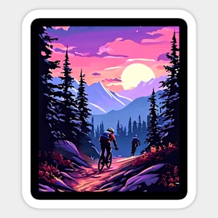 Mountain Biking Trailblazers, Sports Cycling Sticker